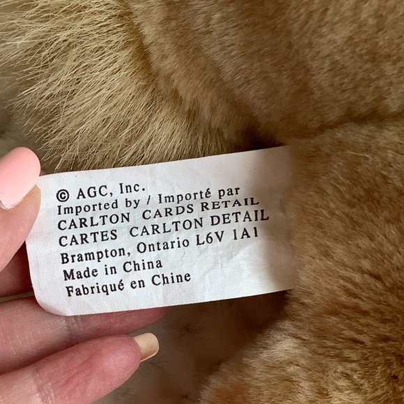 Adorable Carlton Cards Plush Bunny Rabbit Realistic Stuffed Animal Toy Vintage? - Picture 13 of 16